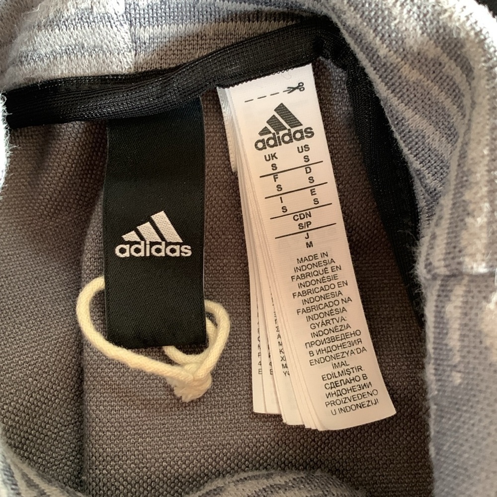 Adidas Z.N.E. Pulse Hoodie Sweatshirt Men’s Gray Heartbeat Texture BS4951 Size S - Picture 9 of 14